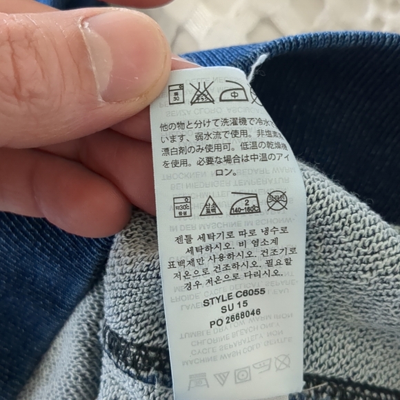 J Crew Wallace And Barnes Shirt Sleeve Shirt Small Indigo Blue - Picture 10 of 10
